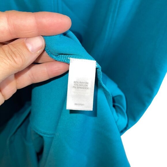 J Jill Womens Dress Size XS Blue Wearever Collection Midi Seam Detail New - Picture 9 of 9